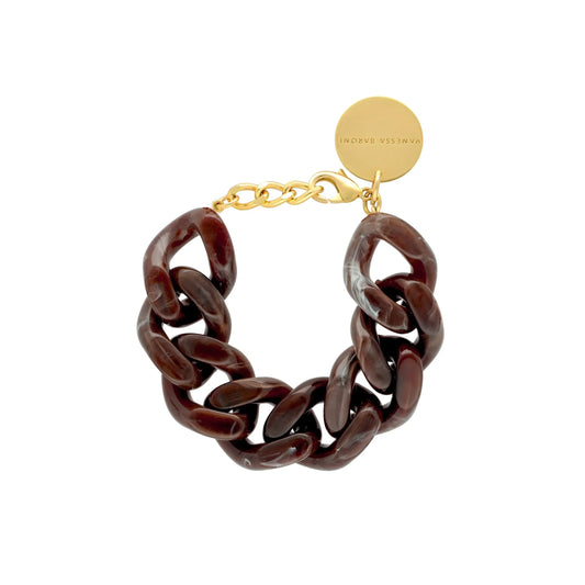 Great Bracelet Dark Brown Marble
