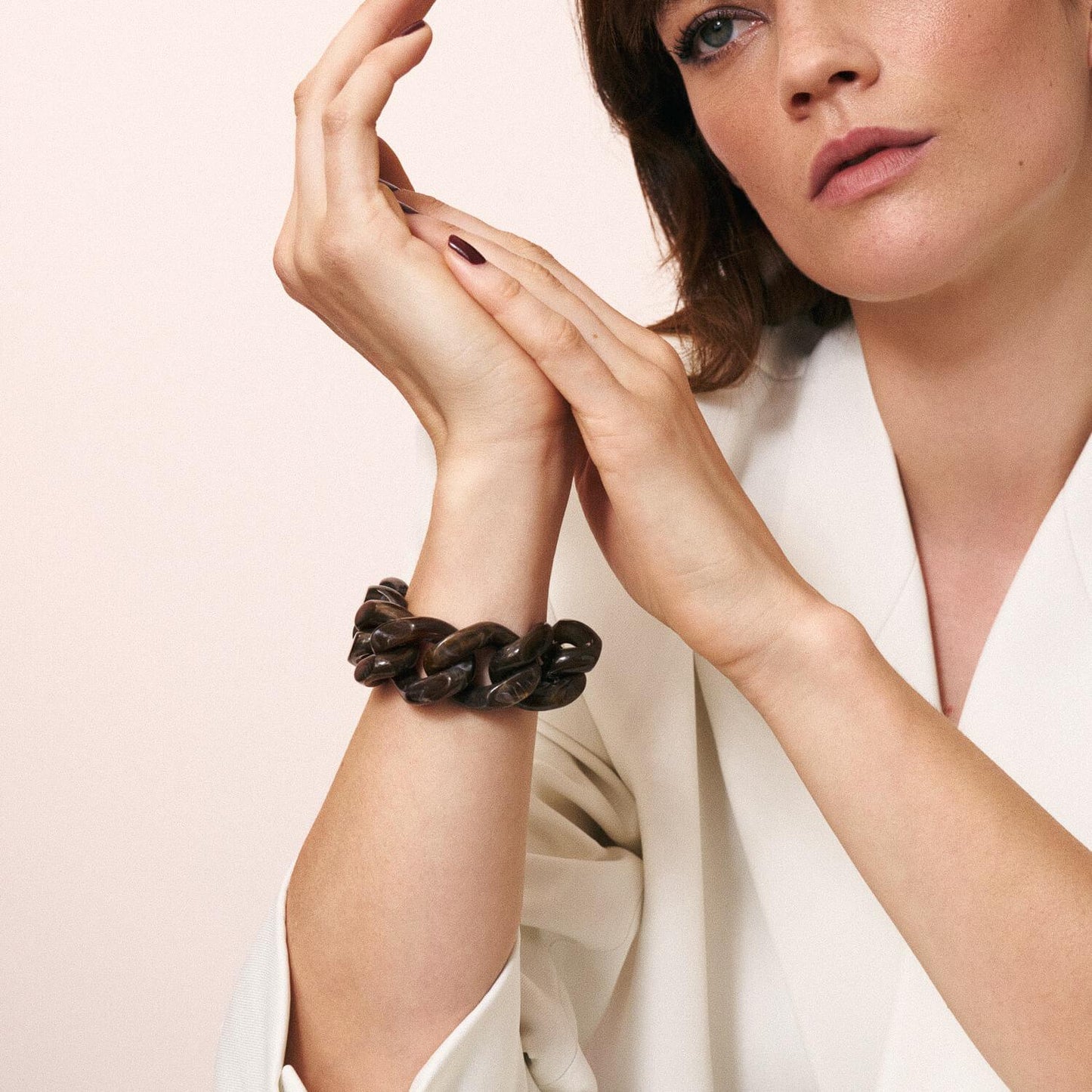 Great Bracelet Dark Brown Marble