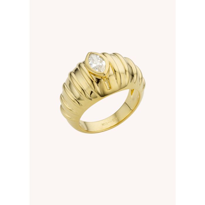 Bague White Stone Carrie