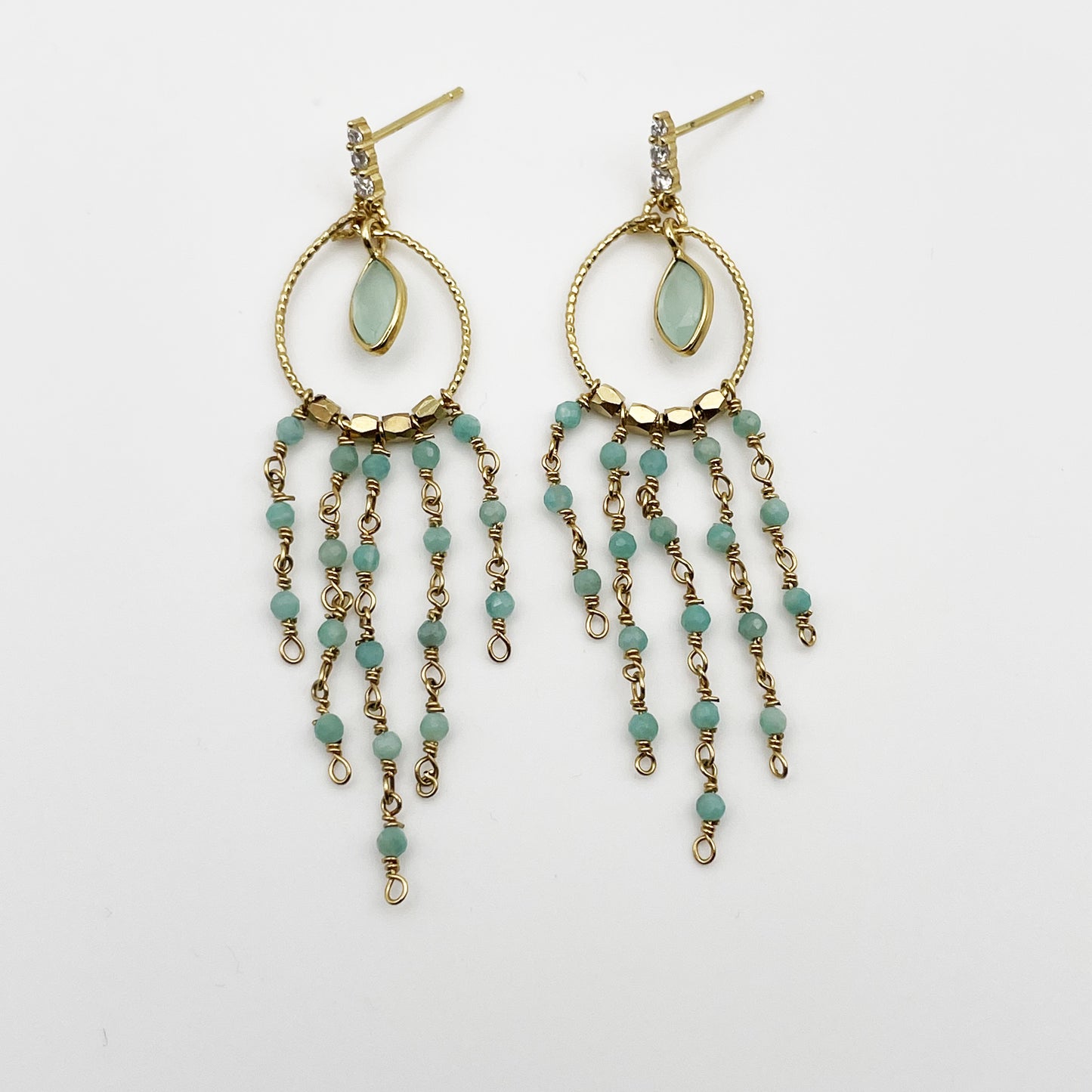 Boucles d'oreilles Gypsie Amazonite