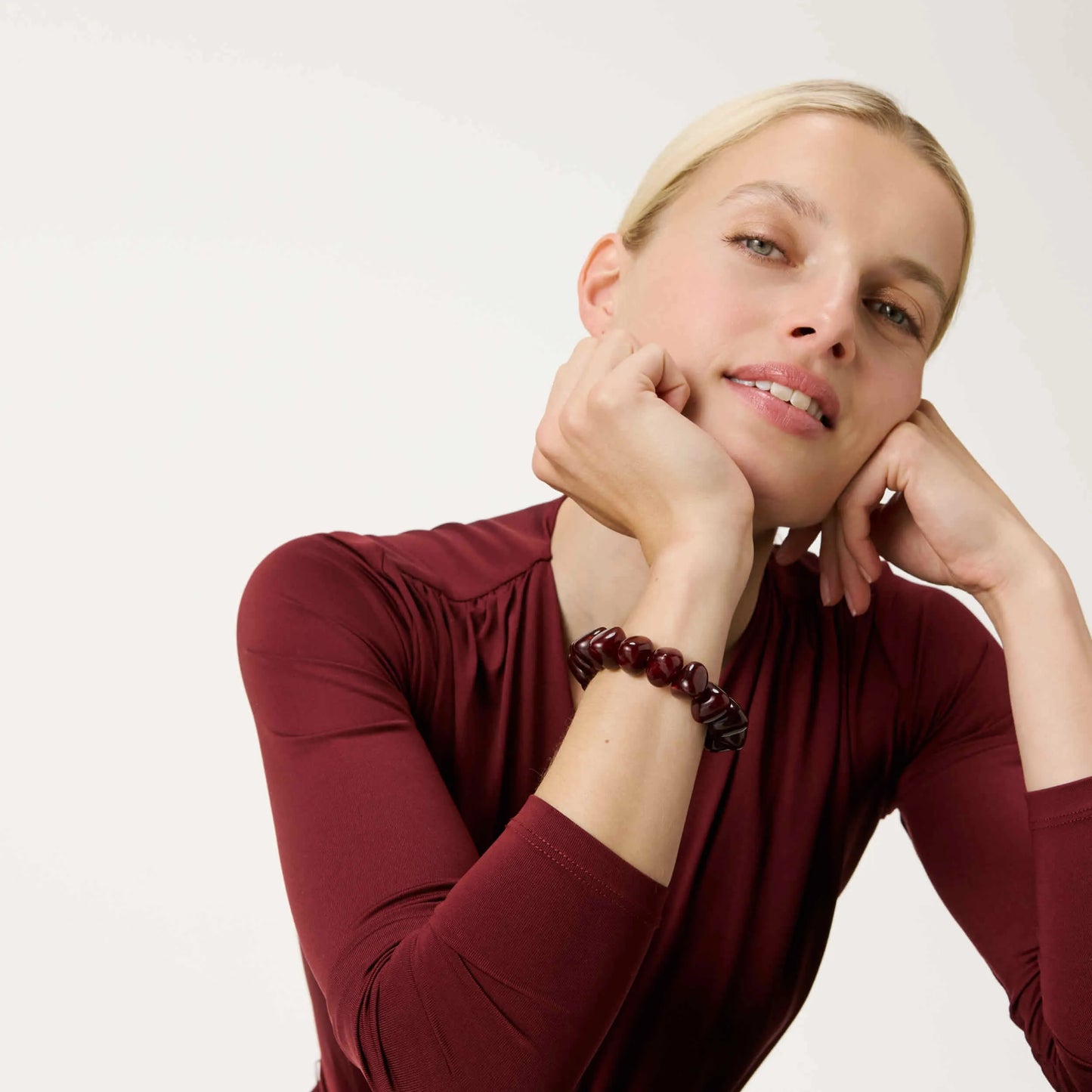 Stone Flex Bracelet Bordeaux Marble