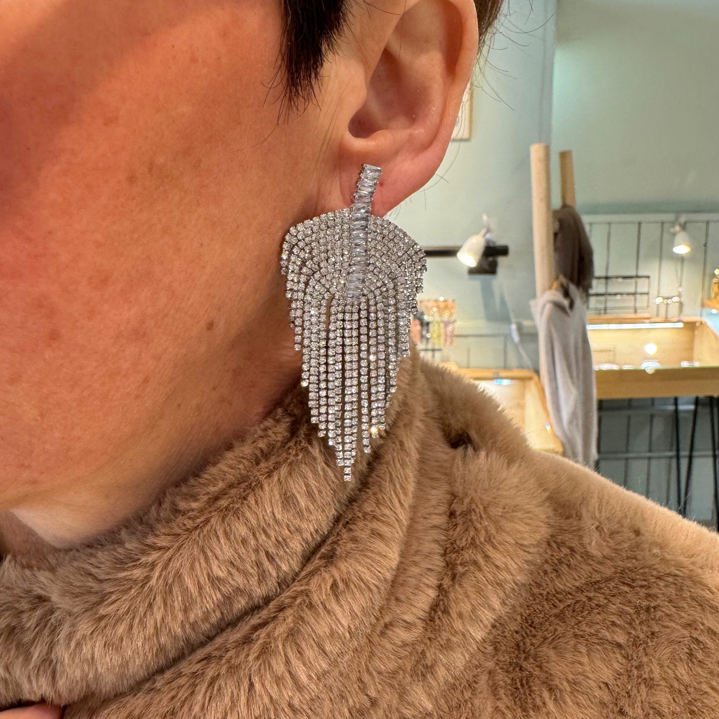 Boucles d'Oreilles Luna Argenté