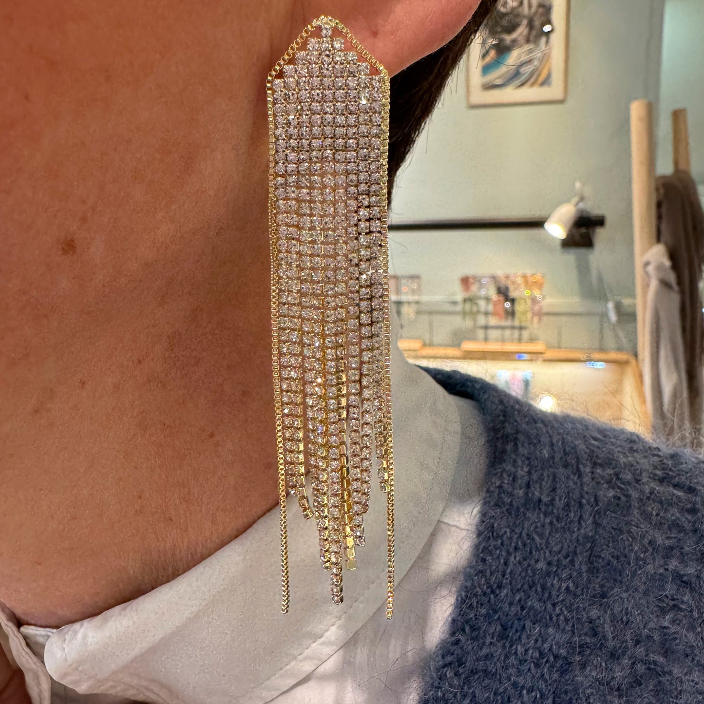 Boucles d'Oreilles Mady Doré Argent