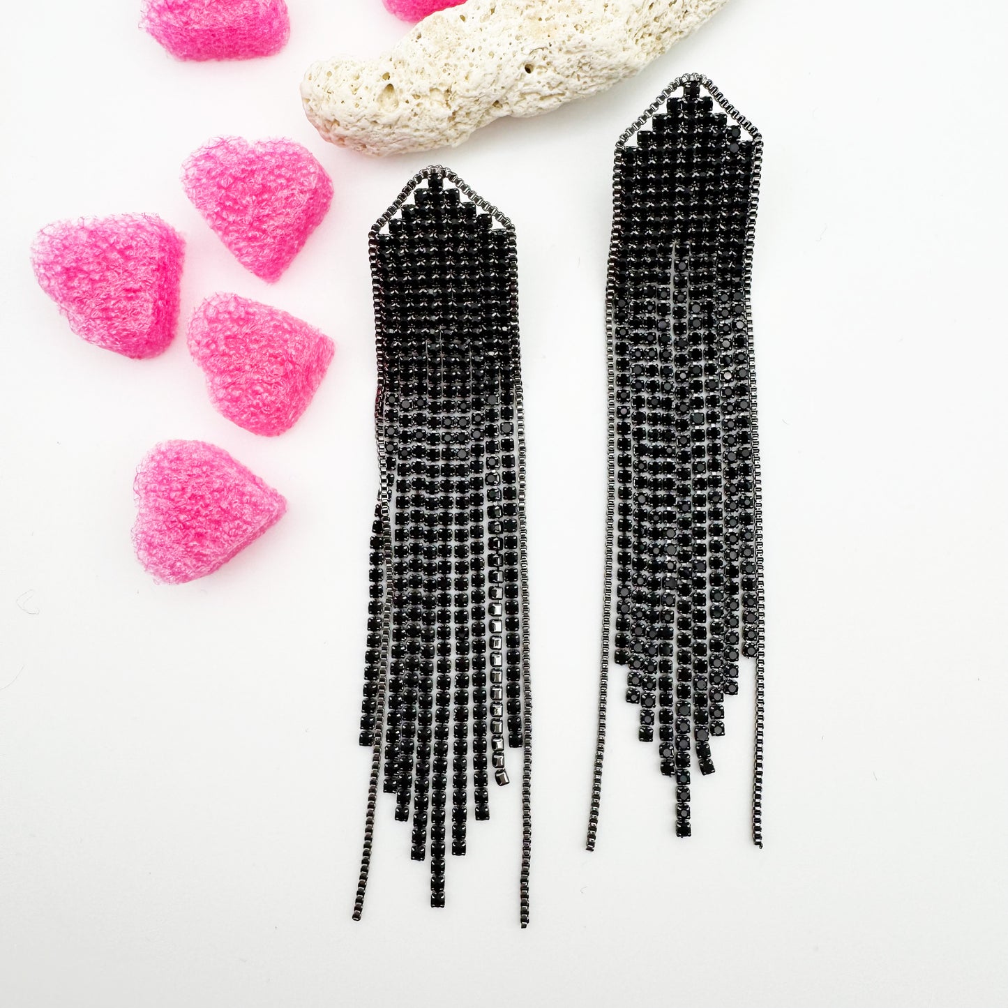 Boucles d'Oreilles Mady Noir