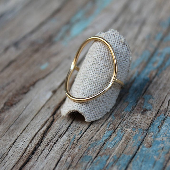 Bague Ovale en Or