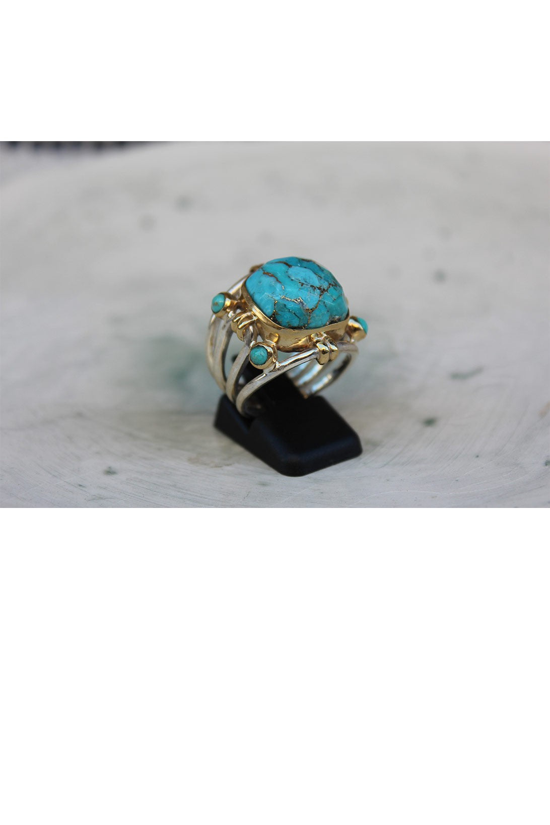 Bague Argent Turquoise R5908