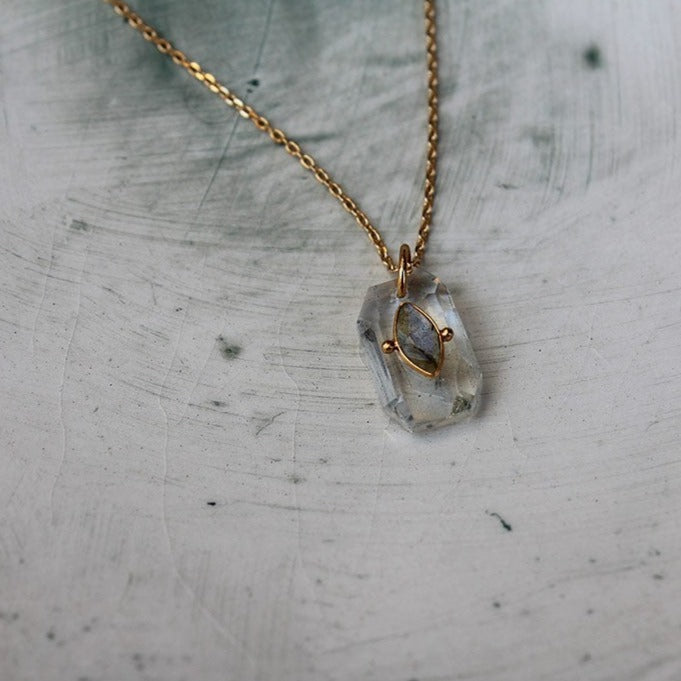 Collier Inside Chaîne - Cristal