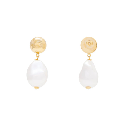 Big Organic Pearl Earring Pearl