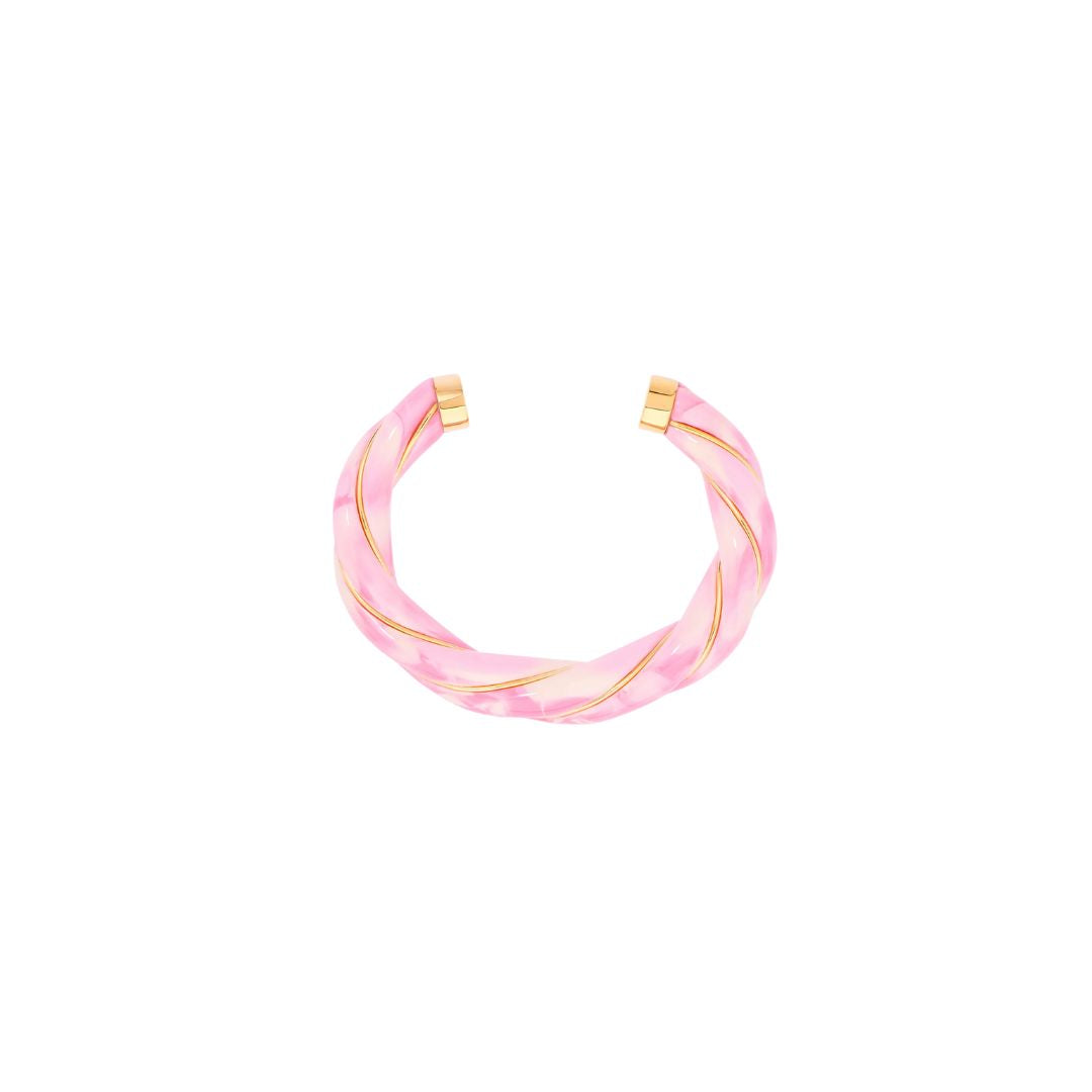 Jonc Diana Tie and Dye Rose Ivoire