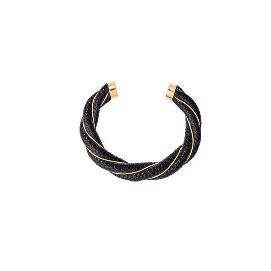 Jonc Diana Noir Serpent