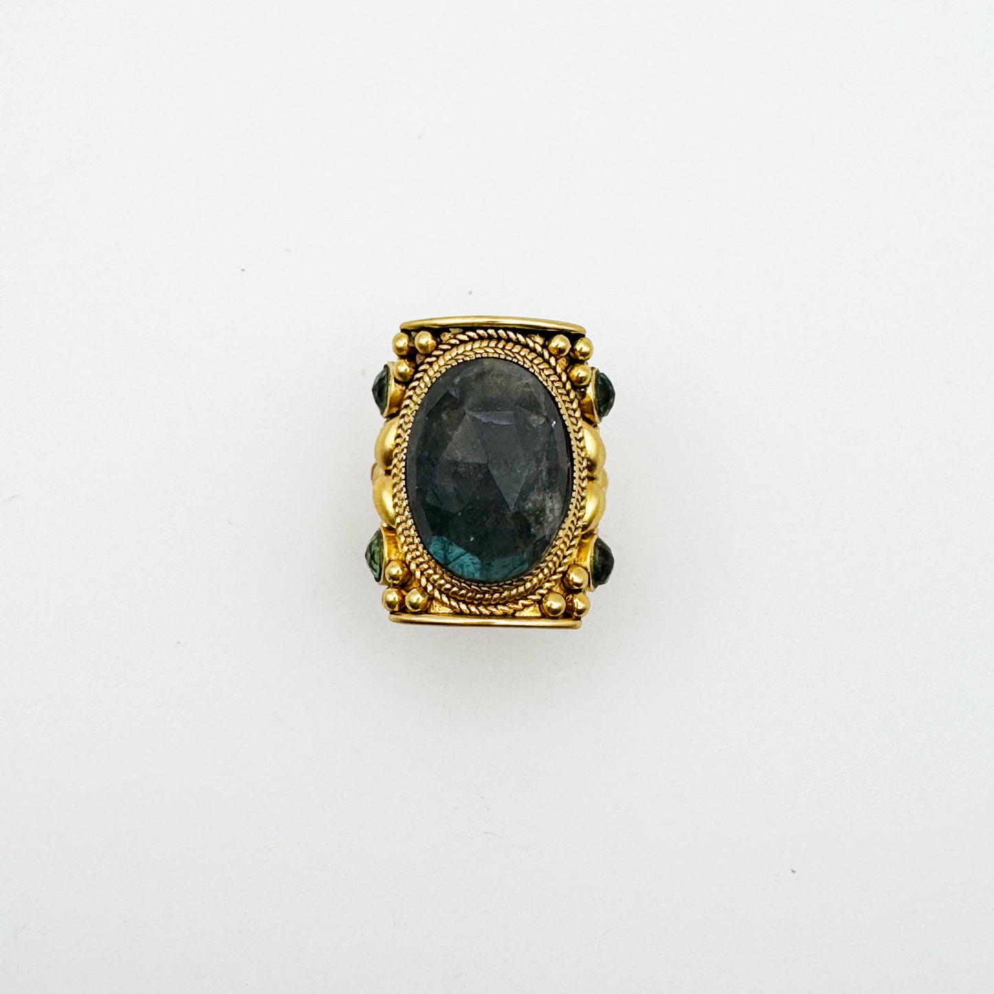 Bague Jasmine GM Labradorite et Serpentine