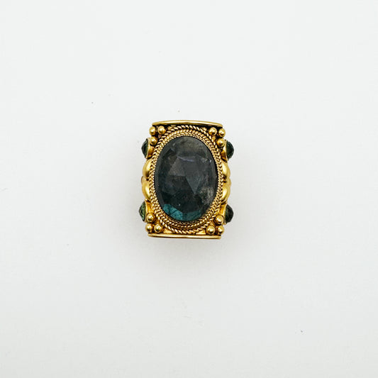 Bague Jasmine GM Labradorite et Serpentine