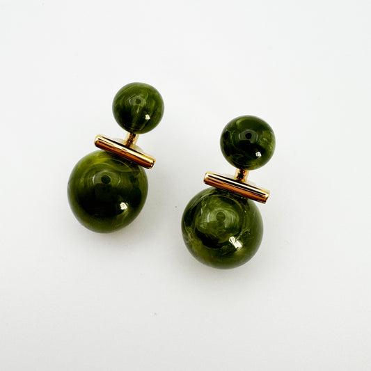 Boucles d'oreilles Vanessa Kaki
