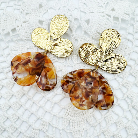 Boucles d'oreilles Eglantine