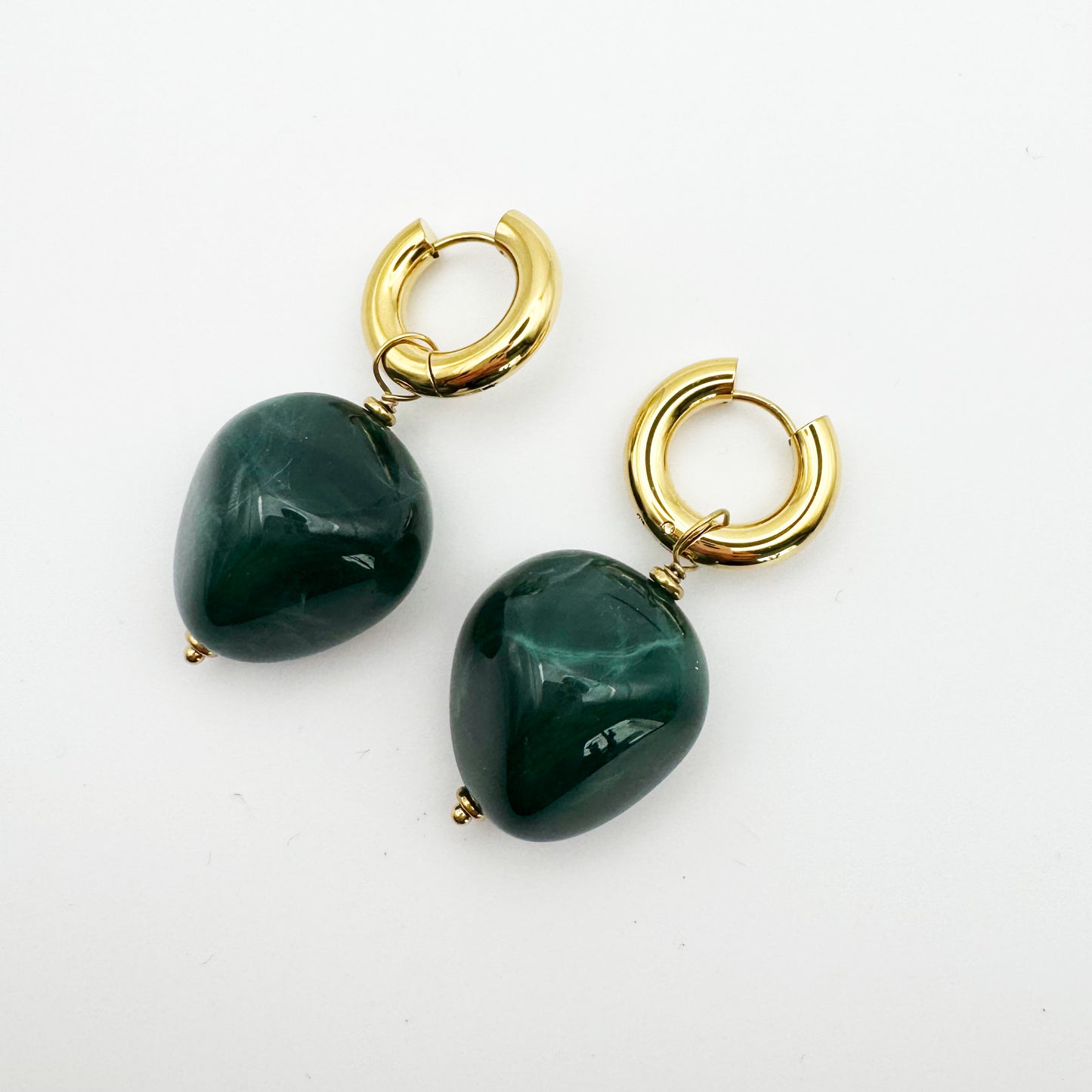 Boucles d'oreilles Elisa Vert