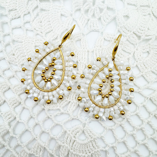 Boucles d'oreilles Chris Blanc