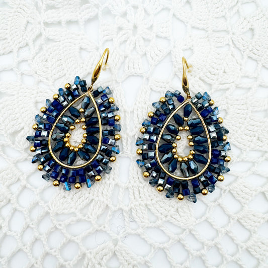 Boucles d'oreilles Chris Bleu