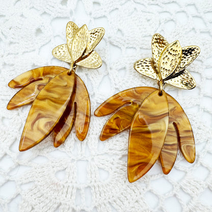 Boucles d'oreilles Clarisse Miel