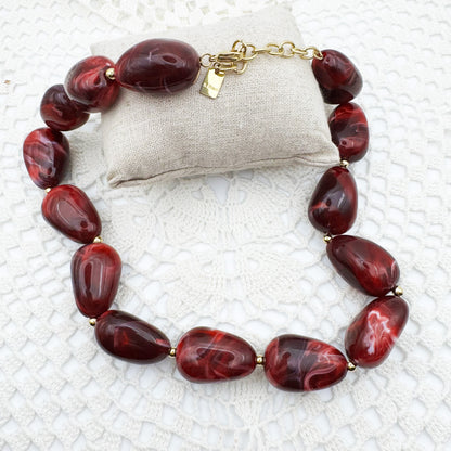 Collier Rita Bordeaux