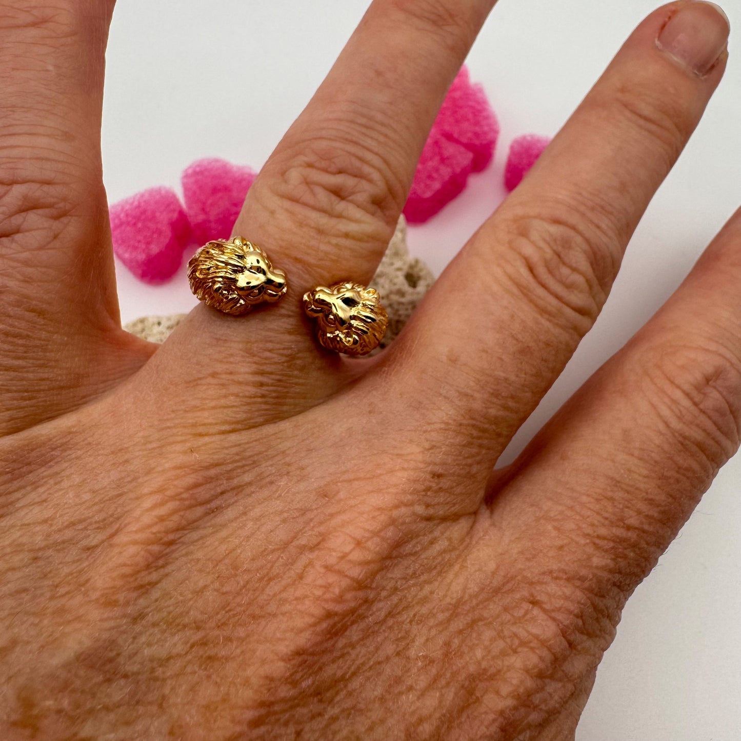 Bague Double Lion