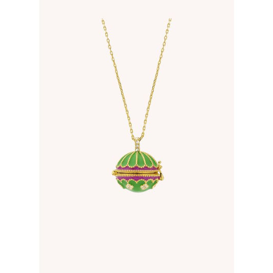 Collier Green Fushia Protection