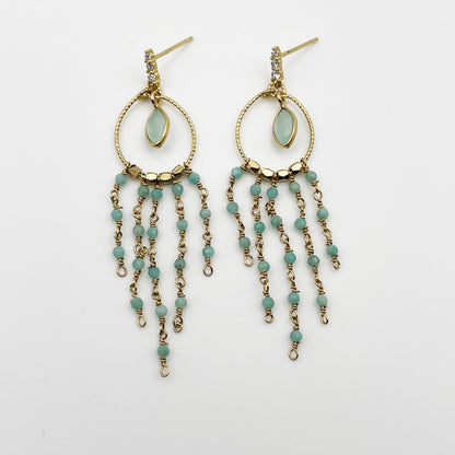 Boucles d'oreilles Gypsie Amazonite