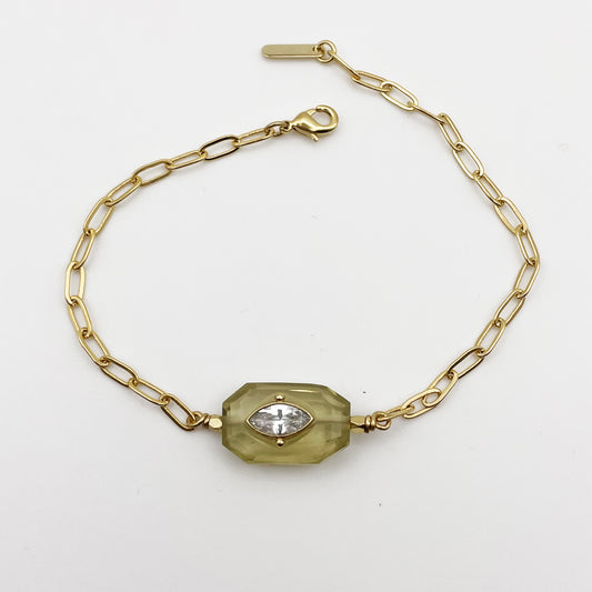 Bracelet Inside Quartz Lemon