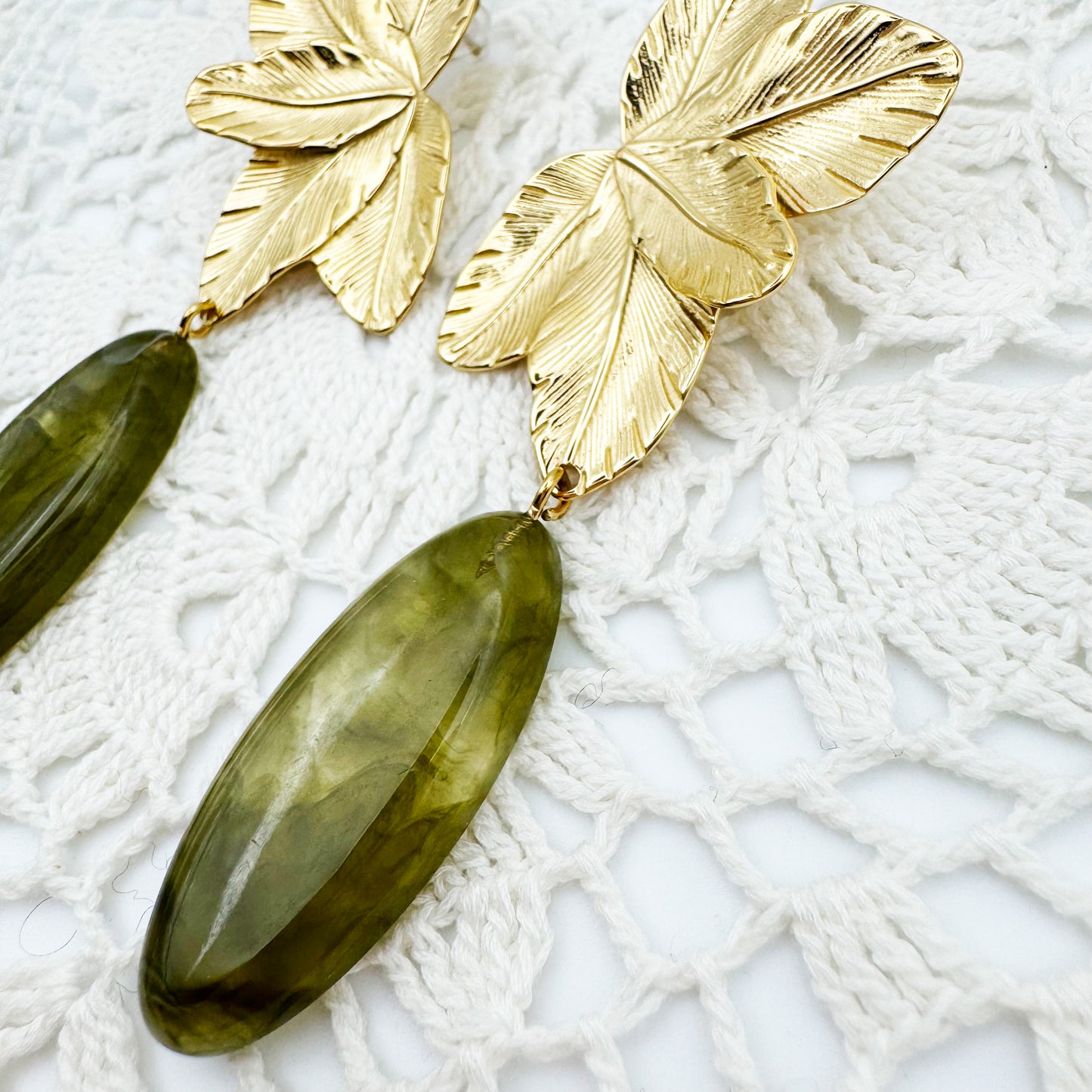 Boucles d'oreilles Jackie Vert