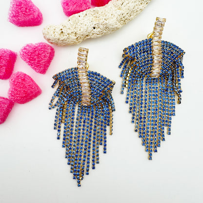 Boucles d'Oreilles Luna Bleu
