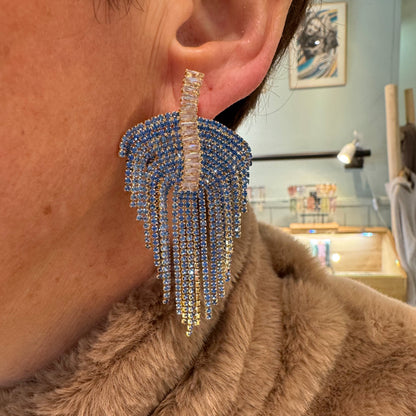 Boucles d'Oreilles Luna Bleu