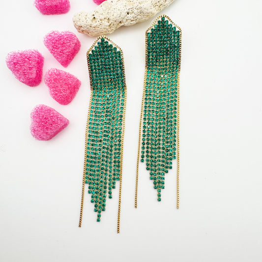 Boucles d'Oreilles Mady Vert Foncé