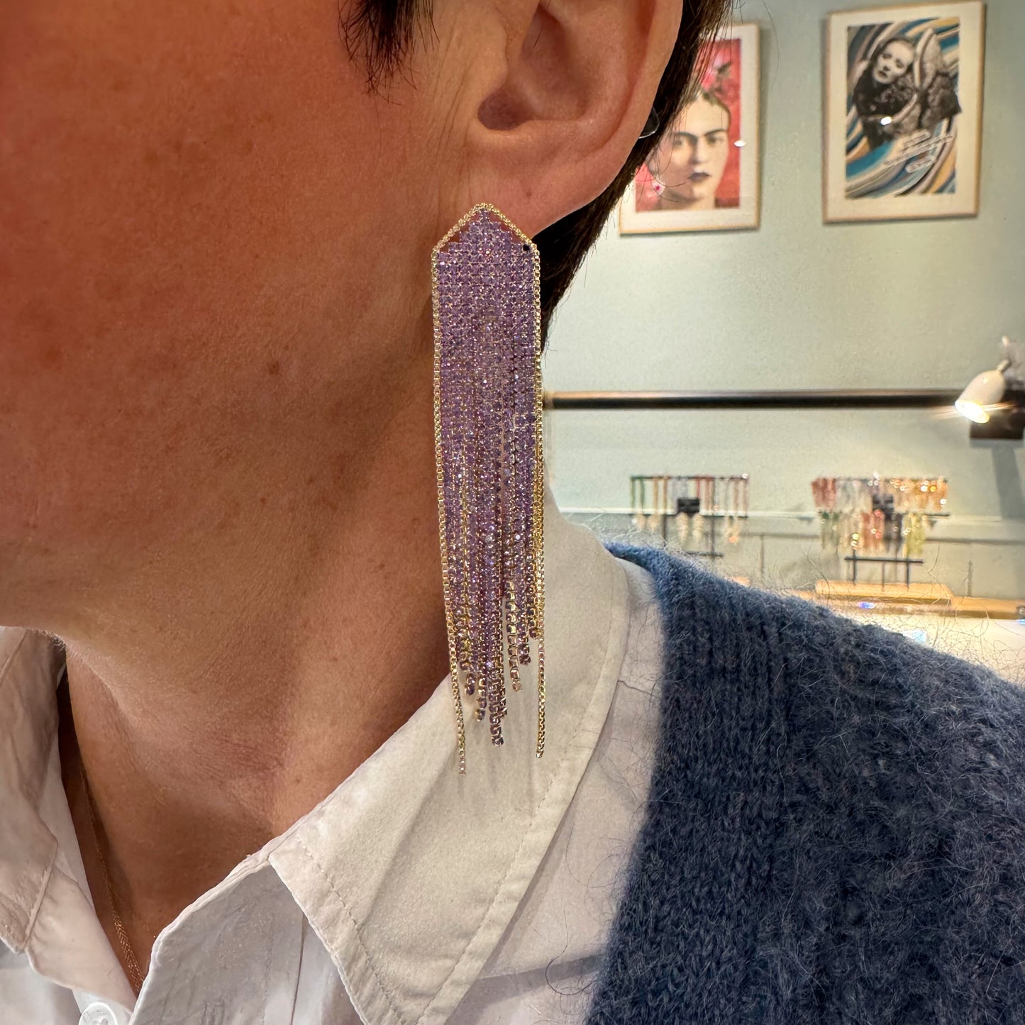 Boucles d'Oreilles Mady Violet