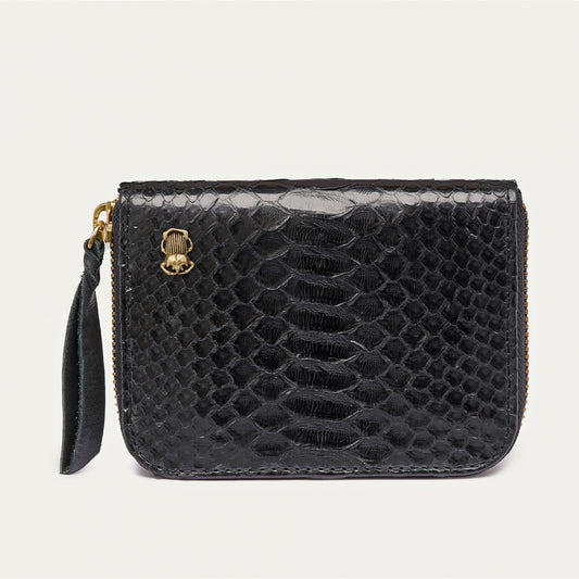 Portefeuille Mini Bob Python Noir