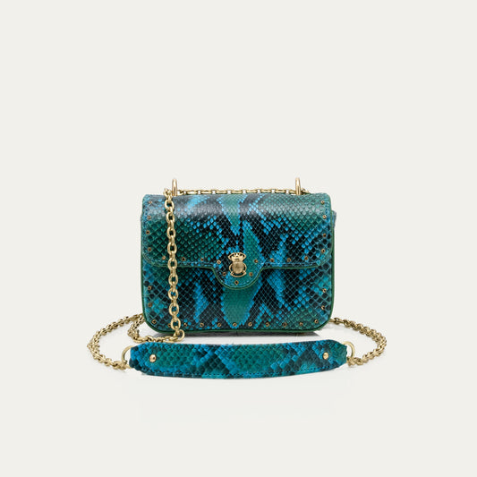 Sac Mini Ava Python Prairie avec Rivets