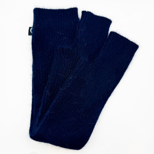 Mitaines Longues Serge Bleu Marine