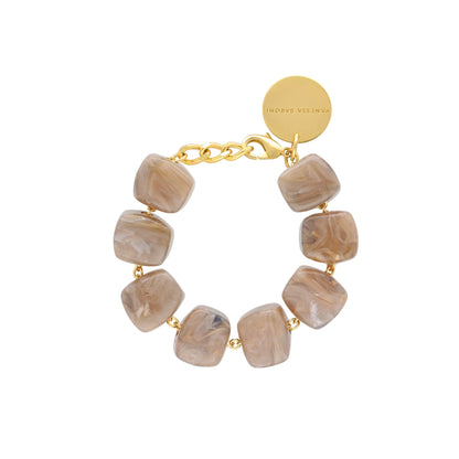 Shaped Bracelet Biancome Marble