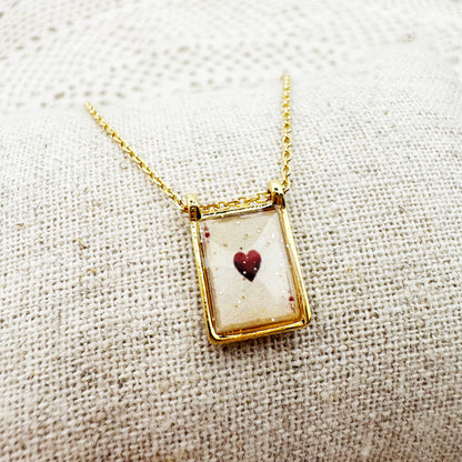 AMULET - Collier scapulaire simple Mini Coeur