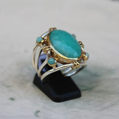 Bague Argent Amazonite R5907