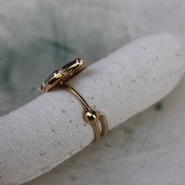Bague sertie 767 Lotus Rubizote