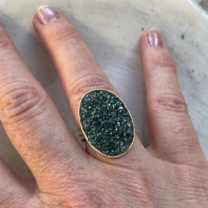 Sublime Bague Stella F Zircons Verts