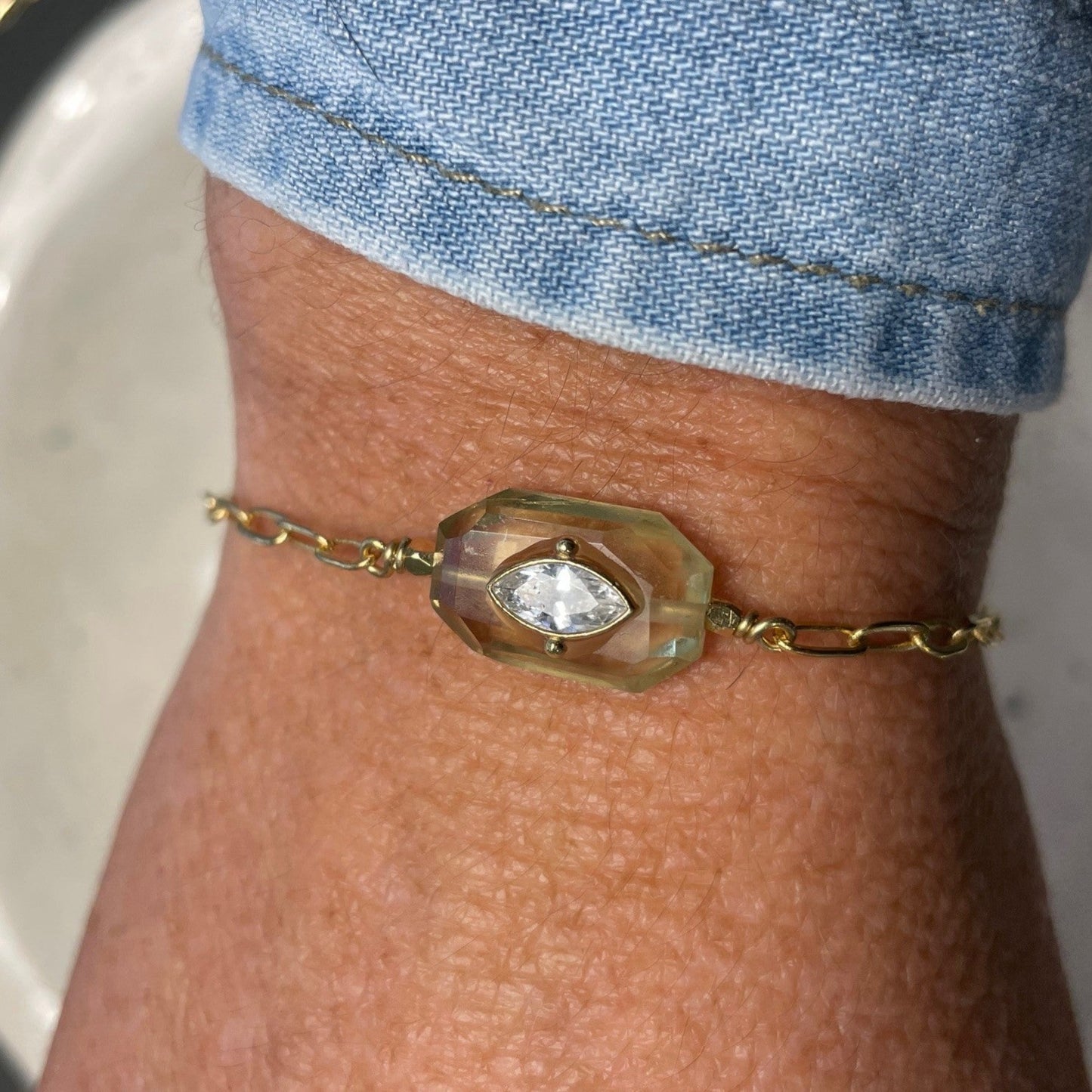 Bracelet Inside Quartz Lemon